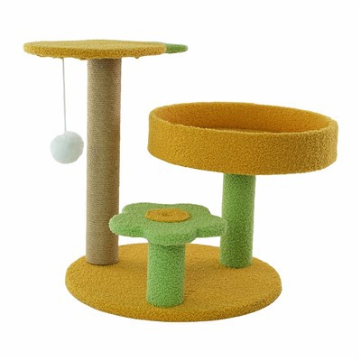 Viacúrovňová mačacia stromová veža